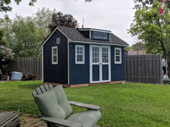 Custom Blue Bobcaygeon Wooden Sheds