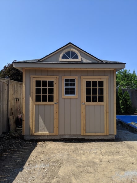 Custom Pool Shed With Hip Roof