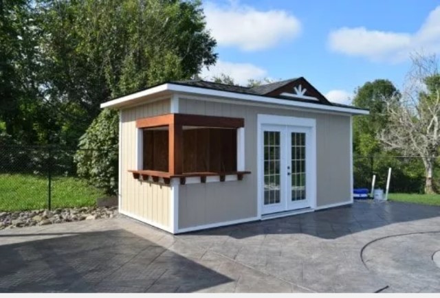 Pool shed 1